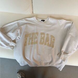 The Bar Cream Crewneck Sweater